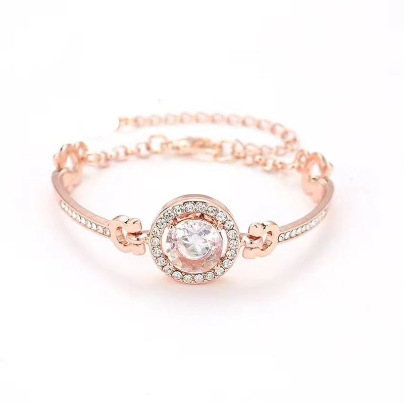 Bijouen Accessoiren kreativ Temperament Perséinlechkeet ageleet Strass Halskette Ouerréng Bracelet Ring véierdeel Set_voghion.com