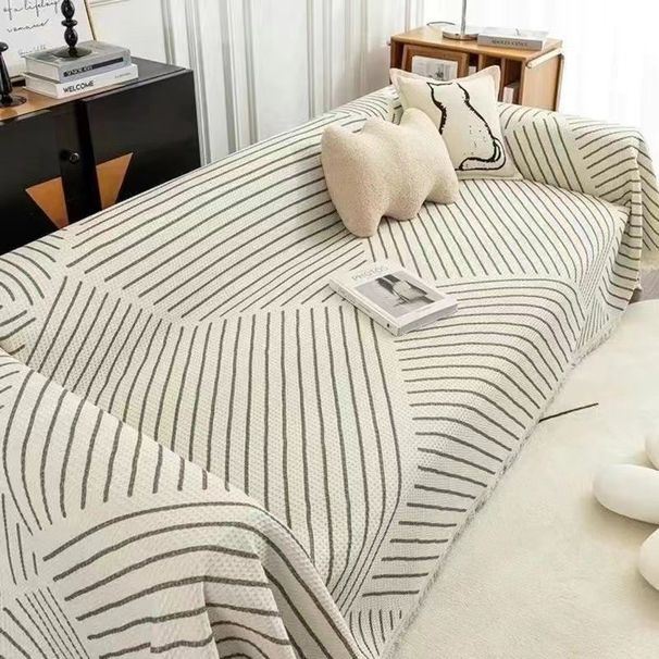 Manta de sofá universal, funda de tela antideslizante, funda completa, cojín de sofá de una pieza, color arena, universal para todas las estaciones, lavable a máquina._voghion.com