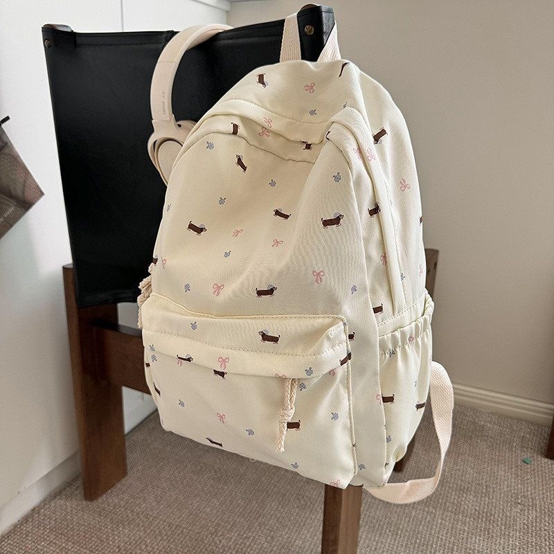 Mädchen mit Blumenmuster, multifunktionale Umhängetasche für Mittelschüler und Studenten, Rucksäcke_voghion.com