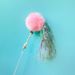 Neuer Verkaufsschlager: Pompon-Zauberstab mit Quaste, Hasenfell-Zauberstab mit Glöckchen, Katzenspielzeug mit Feder_voghion.com