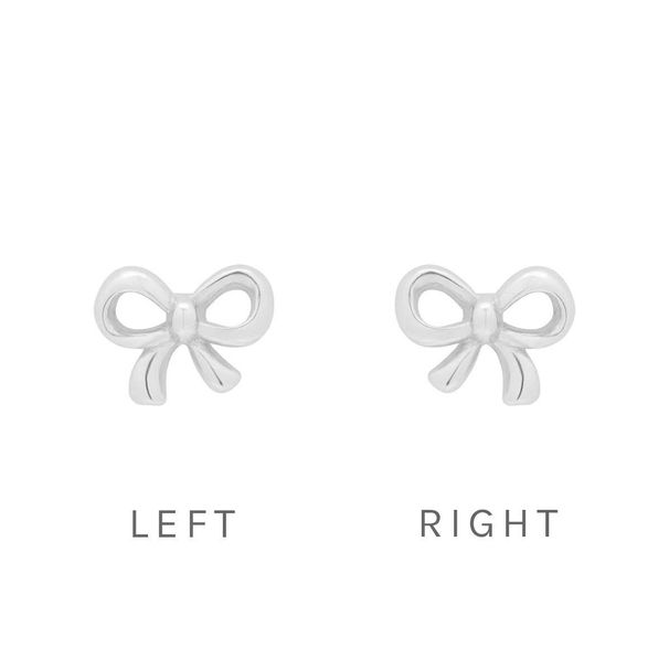 Orecchini pendenti a forma di cuore con fiocco, da donna, dal design minimalista ed elegante, leggeri e ipoallergenici, accessori di moda per l'uso quotidiano._voghion.com