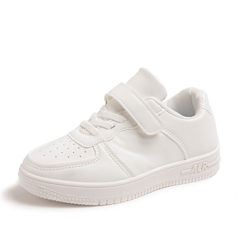 Børnesko Campus Læder Blød Sål Hvide Sko Drenge Casual Alsidige Børnesneakers Piger Ren Sort Løbesko_voghion.com