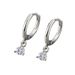 Women 925 Sterling Silver Gold Plated Huggie Hoop Dangle CZ Earrings Gift D23_voghion.com