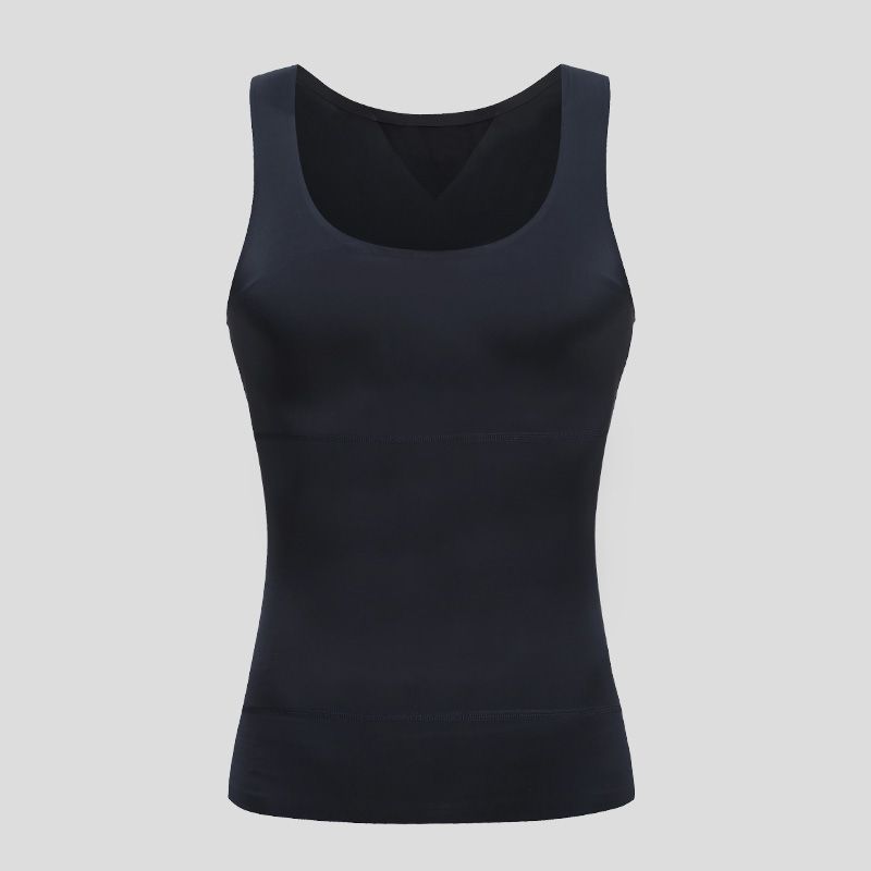 Body Shapers Belly Contracting Vest Men's Corset Fiess Exercise Bodysuit Chest Cover Meat Hiding Handy Gadget_voghion.com
