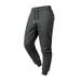 Men's High-Waisted Jogger Pants With Ribbed Cuffs - Stretch Bamboo Fiber Trousers For Spring & Fall (Black, Gray)_voghion.com