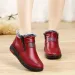 2024 Women's Plush Female Anti-slip Womens Snow Boot Winter Cotton Leather Shoes Casual Ankle Boots Botas Mujer_voghion.com