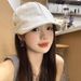 Cotton Linen Duckbill Forward Versatile Beret For Women Summer Thin Breathable Newsboy Cap Painter Hat_voghion.com