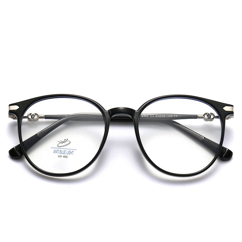 Nieuwe 2302 Grote Mode Unisex Eye TR90 Frame Platte Spiegel Anti Blauw Licht Bril_voghion.com