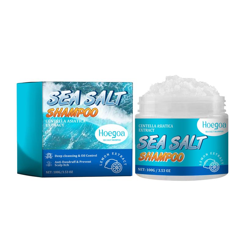 HOEGOA Meersalz Tiefenreinigung Schuppen Erfrischendes Schaumshampoo_voghion.com