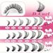 DIY False Eyelash Kit - 9-18mm Mixed Lengths (30D/40D/50D D-Curl, Includes Lash Glue & Tools, Professional Lash Extension Set)_voghion.com