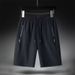 Pantalones de cinco puntos para hombre, talla grande, para verano, deportivos, para correr, transpirables, informales, de secado rápido, para playa_voghion.com