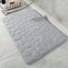 Pebble-Pattern Bath Mat - Super Absorbent Coral Fleece Floor Rug For Bathroom (Non-Slip Stain Resistant Quick Dry Machine Washable 24"X16")_voghion.com