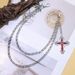 Fashionable And Versatile Chain Accessories, Personalized Cross Pendant, Double-layer Pants Chain, Unisex, Hip-hop_voghion.com