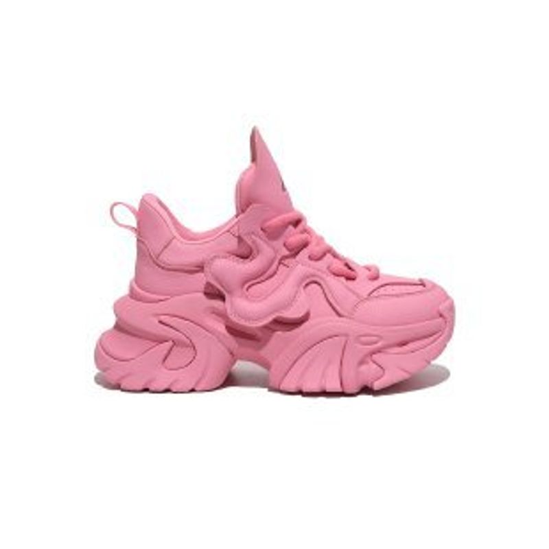 Sports casual shoes for women fashionable thick soled Internet celebrity trendy women 2024 spring and autumn new all match height increasing shoes_voghion.com