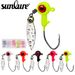 Jig Head Set Soft Bait Weighted Anti-Hooking Lure Hook 1.4g 1.6g 3g Vishaken 25 stuks verpakking_voghion.com