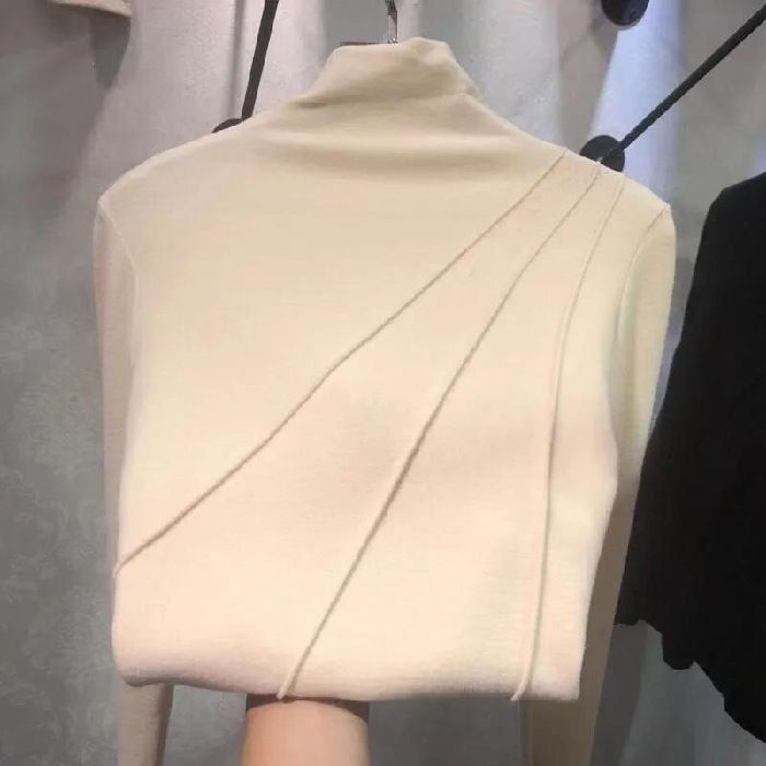 Damenbekleidung doppelseitiger Samt und verdickter Kaschmir mit kationischer Wärme und selbsterhitzendem modischem Oberteil_voghion.com