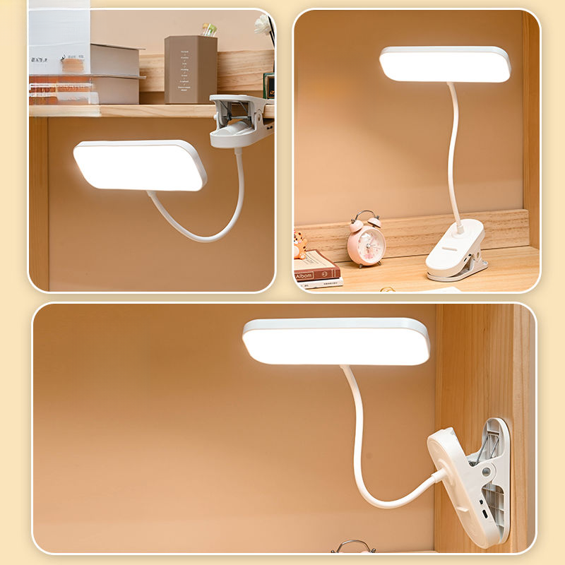 LED-lamp met clip voor oogbescherming voor kinderen, oplaadbaar en plug-in, geschikt voor leestafels in studentenhuizen_voghion.com