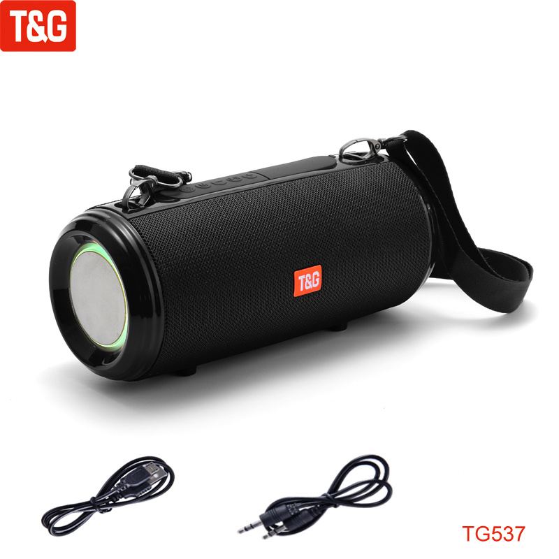 TG-537 Portable Wireless Speaker: RGB Light, Waterproof, Atmosphere Light, FM Radio, AUX & TF Support_voghion.com