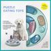 Intelligentes Futterspielzeug mit Fächern, Futternapf mit Rad und Puzzlefunktion für Hunde, ideal zum Spielen und für Katzen._voghion.com