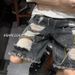 Men's Distressed Denim Shorts - Summer Casual Ripped Boyfriend Shorts With Raw Hem, Relaxed Fit & Vintage Style_voghion.com
