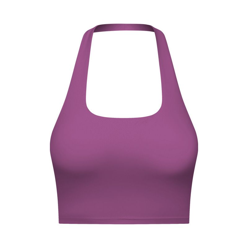 Kadın Giyim Yeni Seksi Halter Yaka Tüp Üst Stil Güzel Sırt Spor İç Çamaşırı Kadın Modası Pileli Spor Sütyeni Dt146_voghion.com