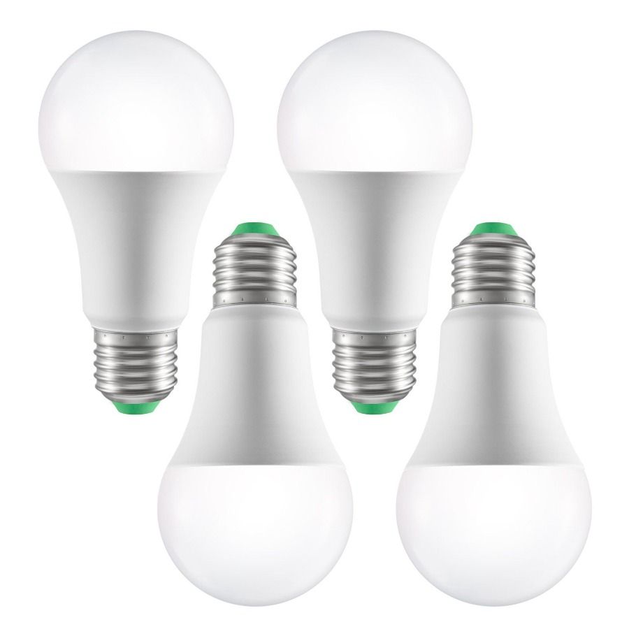 Compatibilità con controllo per lampadine LED Alexa multicolore da 9 W, 800 lumen, confezione da 4, lampadine intelligenti Google Vera, assistente intelligente._voghion.com