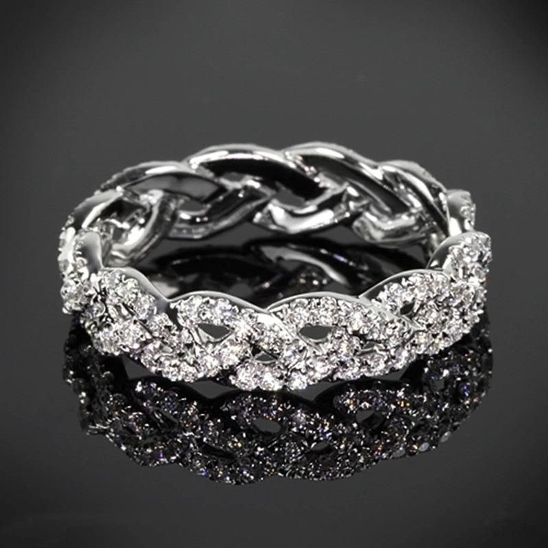 Huitan Fashion Ins Fried Dough Twists Cuban Male Hip Hop Accessories Small Personality Index Ring_voghion.com