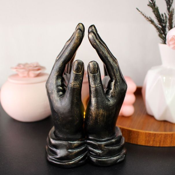Jellypaint New "Praying Hands" Handmade Art Aromatherapy Candle Holder Pendant Three-Dimensional High-End Ornament_voghion.com