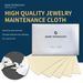 5-Piece Set Of Jewelry Polishing And Cleaning Cloth, 6 X 4 Inches In Size, With A 3ml Silver Washing Water Bottle And 2 Silver Cotton Swabs_voghion.com