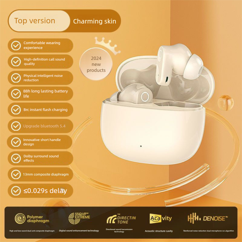 Nuovi auricolari Bluetooth 2025 con cancellazione del rumore, wireless, qualità del suono in-ear, lunga durata della batteria, aspetto elegante e intelligente_voghion.com