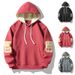 Men's Clothing Smiley Face Cotton Hooded Sweatshirt Men's Loose T Shirt Youth Embroidery Trendy Warm Jacket_voghion.com