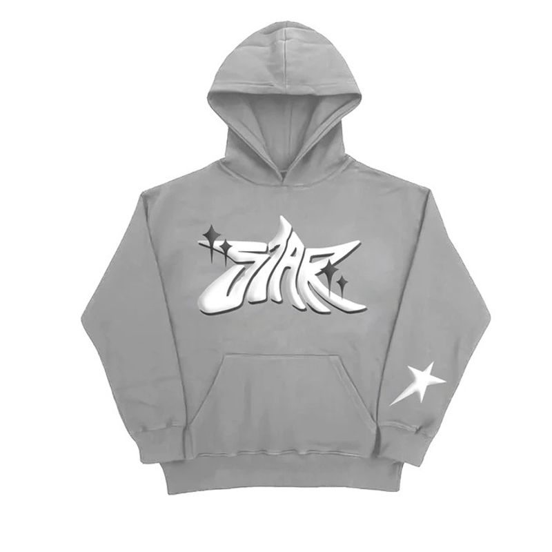 Felpa con cappuccio stampata con marchio di tendenza hip-hop di tendenza di strada di design da uomo_voghion.com