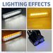 Universal Motorcycle LED Headlight Switch Mount Plug With 18 Dual-Row Beads For Off-Road Bikes, 12V 35W High Brightness Waterproof Light_voghion.com