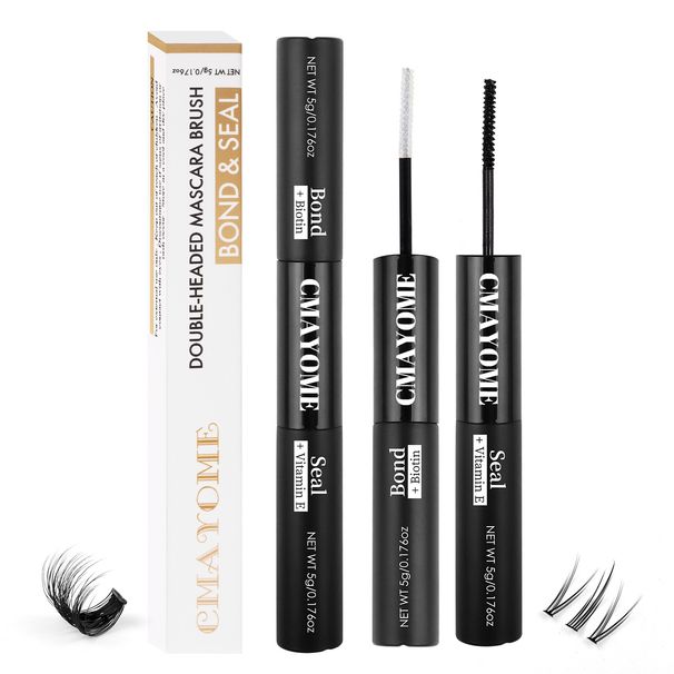 Cola para cílios postiços de beleza e saúde, cola para cílios postiços segmentados de duas pontas, autoenxertia, cola para cílios de secagem rápida_voghion.com