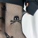 Dark Skull Mesh Socks Pantyhose Sexy Fishnet Punk Style Black Stockings Tights_voghion.com