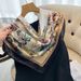 Women's  Silk Decorative Shawl Flower 90 Small Square Colored Ding Printed Scarf_voghion.com