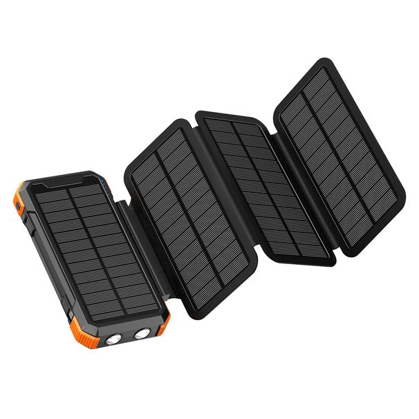 Detachable Solar Wireless Power Bank 20000mAh Hand Crank Generator With Light And Cigarette Lighter Built-in Cable_voghion.com