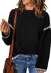 Women's Clothing Oversized Knit Sweater With Color-Block Detail – Cozy Acrylic Round-Neck Pullover For Women_voghion.com