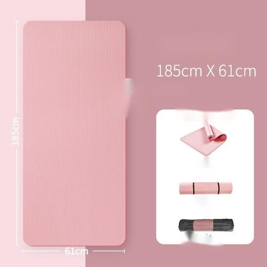 Tappetino antiscivolo per allenamento, per uomo e donna, per principianti, spesso e allargato, per la casa_voghion.com