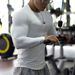Men's Clothing tights men's quick drying sweat absorbent breathable long sleeved slim sports training T shirt uniform printed_voghion.com