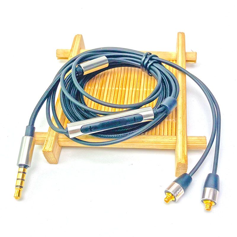 Teacher Lei Improved Mmcx Plug-in Headset Cable Expansion Metal 3.5 Plug Wire-Controlled Lossless Sound Quality Three_voghion.com