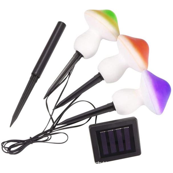 LED Solar Garten Lichter Im Freien Wasserdichte Nette Pilz Licht Fee Girlande Solar String Lichter für Hof Rasen Pathway Decor_voghion.com