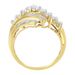 10K Yellow Gold Round and Baguette Diamond-Cut Ring (1/2 Cttw, I-J Color, I1-I2 Clarity)_voghion.com