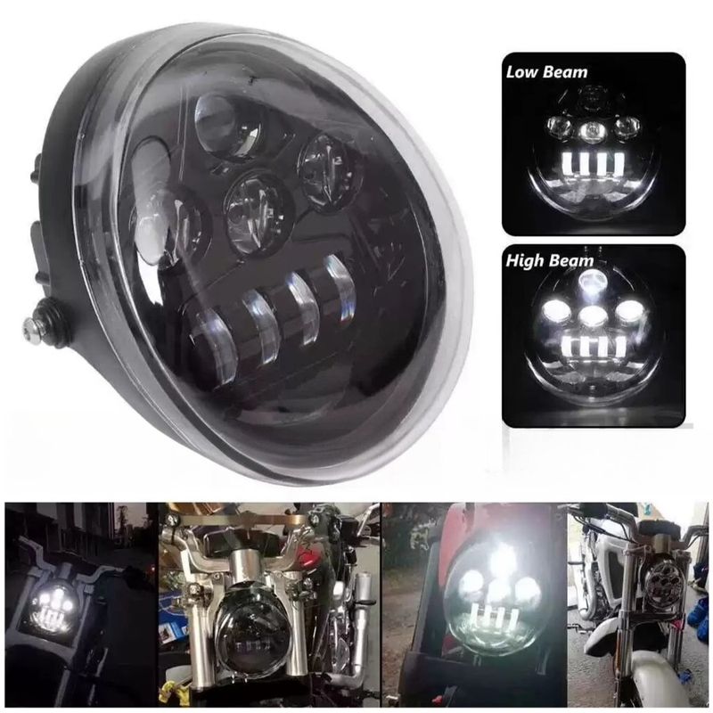 Faro anteriore a LED per moto DRL con indicatori di direzione per Harley V ROD VRod VRSC VRSCA VRSCDX 2002-2017 VRSCSE VRSCSE2 VRSCR VRSCX VRXSE_voghion.com