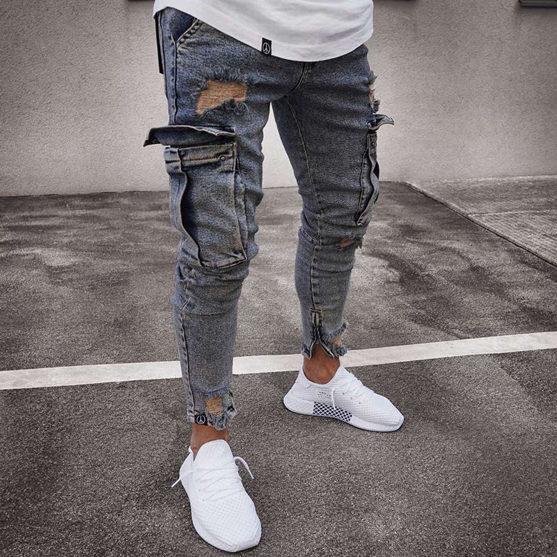 La moda casual si abbina a jeans skinny da uomo e pantaloni da uomo_voghion.com