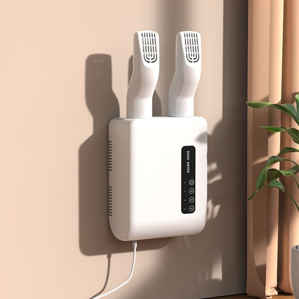 Wall-Mounted Shoe Dryer With Ozone Sterilization & Heating - Adjustable Hooks For Sneakers/Boots - Fast Drying & Odor Removal_voghion.com