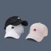 Hat M letter embroidered pointed hat for men with curved edge cotton soft top visor fashion simple women's baseball cap_voghion.com