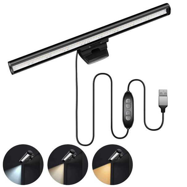 LED Light Dimmable USB Desk Lamps Monitor Laptop Screen Light Bar LED Desktop Table Lamp Eye Protection Reading Lamp_voghion.com