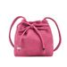 Beibei Shangpin 2023 new niche design leather velvet drawstring bucket single shoulder diagonal cross small women's bag_voghion.com