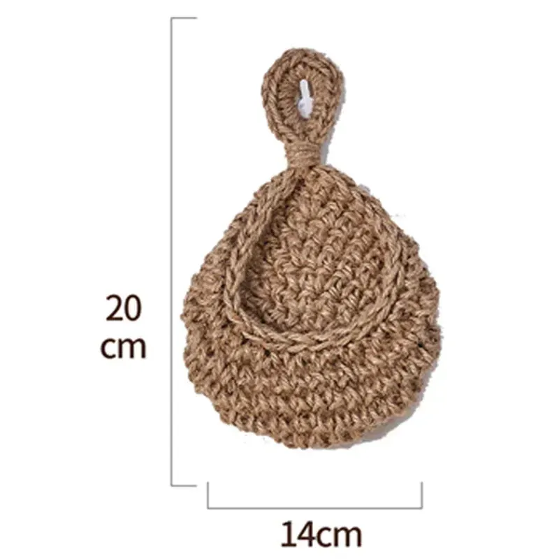 Panier de rangement mural tissé à la main pour fruits et légumes, décoration pour cuisine, jardin, plantes, fleurs, oignons_voghion.com